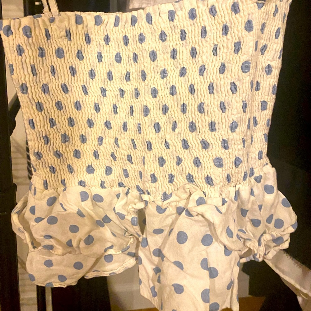 Zara polka dot tank top